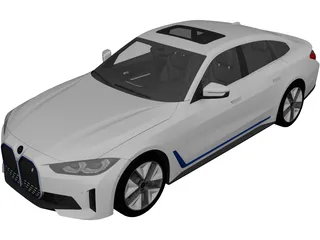 BMW i4 (2022) 3D Model preview