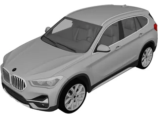 BMW X1 (2020) 3D Model preview