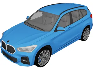 BMW X1 M-Sport (2020) 3D Model preview