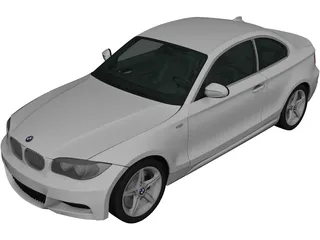 BMW 135i Coupe (2007) 3D Model preview