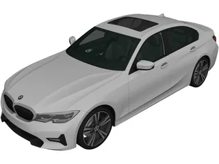 BMW 3-Series Sedan (2019) 3D Model preview