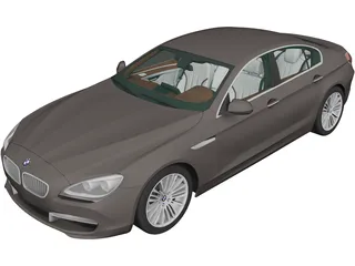 BMW 6-Series Gran Coupe [F06] (2012) 3D Model preview