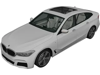 BMW 6-Series Gran Turismo M Sport (2017) 3D Model preview
