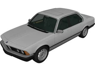 BMW 7-Series [E23] (1982) 3D Model preview