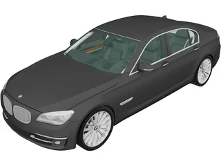 BMW 7-Series [F02] (2013) 3D Model preview