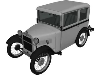 BMW DiXi (1928) 3D Model preview