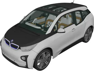 BMW i3 Coupe (2014) 3D Model preview