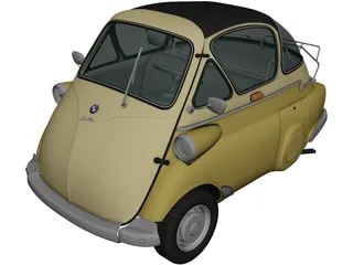 BMW Isetta 250 (1955) 3D Model preview