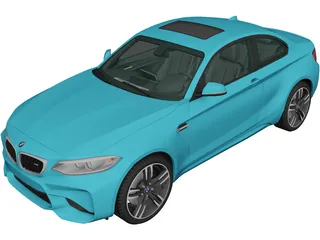 BMW M2 Coupe [F87] (2015) 3D Model preview