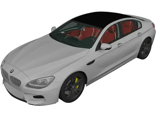 BMW M6 Gran Coupe [F06] (2013) 3D Model preview