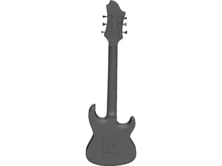 Electric Guitar 3D Model preview