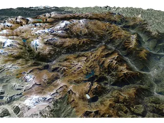 Mountains Alps Pralognan la Vanoise 3D Model preview