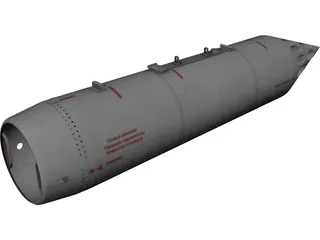 B-8M1 80mm Rocket Pod 3D Model preview