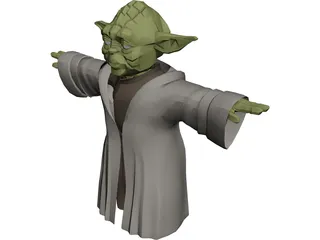 Star Wars Yoda 3D Model preview