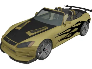 Honda S2000 [Tuned] 3D Model preview