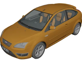 Ford Focus ST 3D Model preview