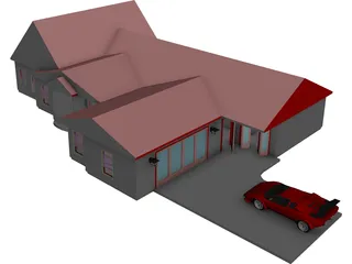 Country Home 3D Model preview