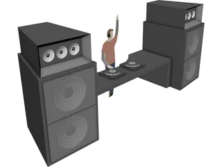 DJ 3D Model preview
