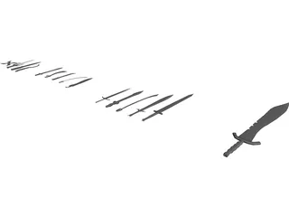 Sword Collection 3D Model preview