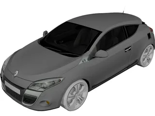 Renault Megane (2009) 3D Model preview