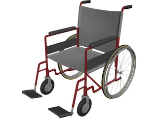 Wheelchair 3D Model preview