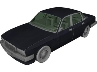 Jaguar XJ6 Sovereign 3D Model preview