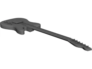 Guitar Fender Telecaster 3D Model preview