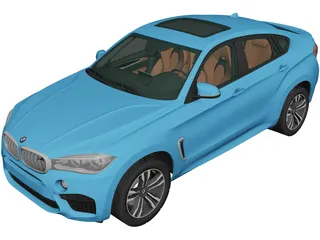 BMW X6M (2015) 3D Model preview