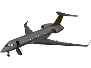 Bombardier Global 6000 3D Model preview