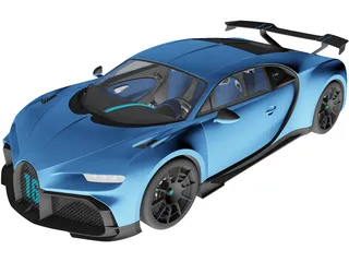 Bugatti Chiron Pur Sport (2021) 3D Model preview