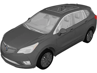 Buick Envision (2019) 3D Model preview