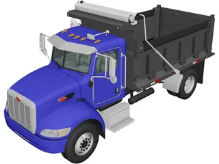 Peterbilt 340 Dump Truck (2009) 3D Model preview