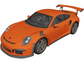 Porsche 911 GT3 RS (2016) 3D Model preview