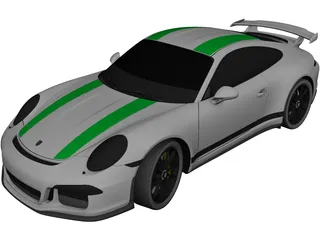 Porsche 911 GT3 (2017) 3D Model preview