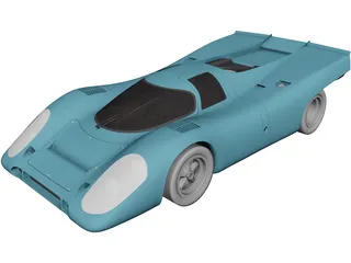 Porsche 917K (1969) 3D Model preview