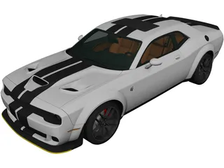 Dodge Challenger SRT Hellcat (2018) 3D Model preview