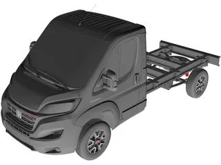 Fiat Ducato Chassis 3450WB (2022) 3D Model preview