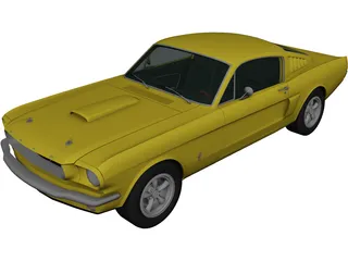 Ford Mustang Fastback (1965) 3D Model preview