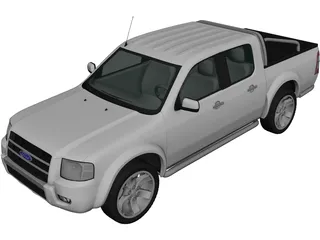 Ford Ranger DoubleCab (2003) 3D Model preview