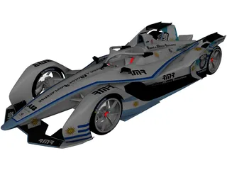 Formula E Gen2 3D Model preview