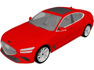 Genesis G70 (2022) 3D Model preview