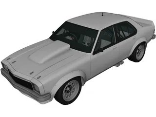 Holden Torana Race Car (1977) 3D Model preview