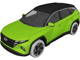 Hyundai Tucson Hybrid (2021) 3D Model preview