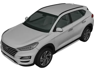 Hyundai Tucson (2018) 3D Model preview