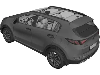 Kia Sportage (2020) 3D Model preview