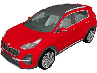 Kia Sportage (2019) 3D Model preview