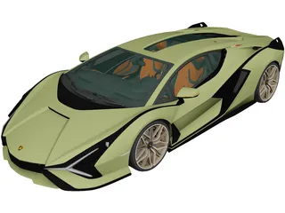 Lamborghini Sian (2020) 3D Model preview