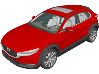 Mazda CX-30 (2020) 3D Model preview
