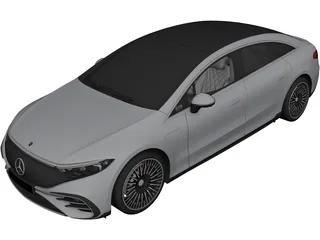 Mercedes-Benz EQS (2022) 3D Model preview