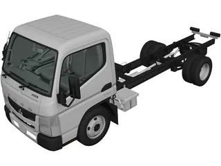 Mitsubishi Fuso Canter 515 SuperLow CityCab (2019) 3D Model preview